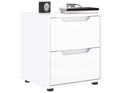 vidaXL Noční stolek VISNES bílý 45x40x50 cm kompozitní dřevo