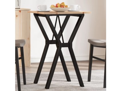 vidaXL Jídelní stůl s Y rámem 50 x 50 x 75 cm borové dřevo a ocel