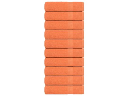 vidaXL osušky FROGN 10 ks oranžová 70x140 cm 360 gsm