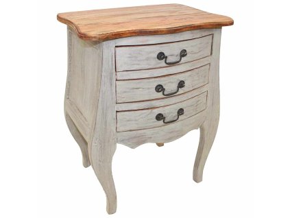 vidaXL Noční stolek masivní mahagonové dřevo 48 x 35 x 64 cm