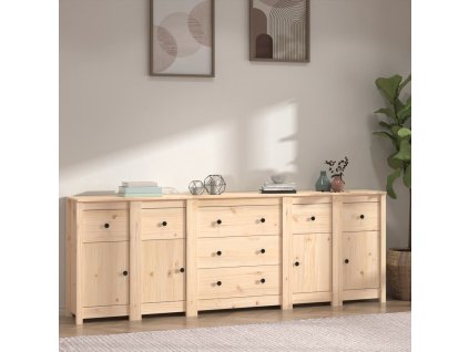 vidaXL Příborník 230x35x80 cm masivní borové dřevo