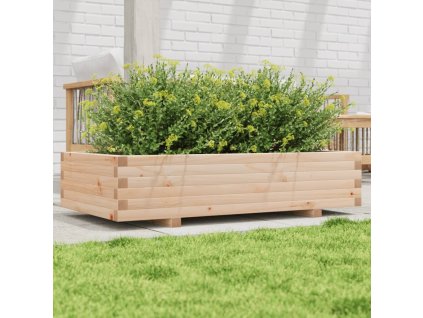 vidaXL Zahradní truhlík 110 x 60 x 26,5 cm masivní borové dřevo