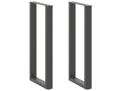 vidaXL Nohy barového stolu ve tvaru U 2 ks antracitové 50 x (100-101) cm ocelové