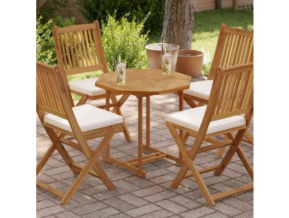 vidaXL Stolní deska 70 x 70 x 2,5 cm osmihranná masivní teakové dřevo