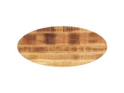 vidaXL Stolní deska 120x50x2,5 cm oválná masivní mangovníkové dřevo