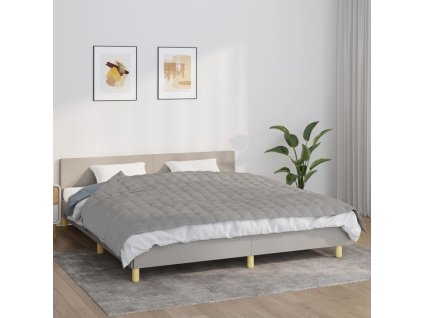 vidaXL Zátěžová deka šedá 155 x 220 cm 11 kg textil