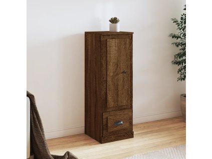 vidaXL Skříň highboard hnědý dub 36 x 35,5 x 103,5 kompozitní dřevo