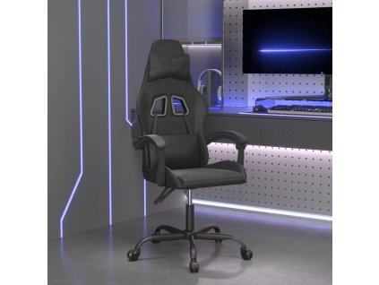 vidaXL Herní židle černá umělá kůže