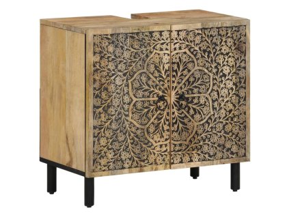 vidaXL Koupelnová skříňka pod umyvadlo 62x33x58 cm masivní mangovník