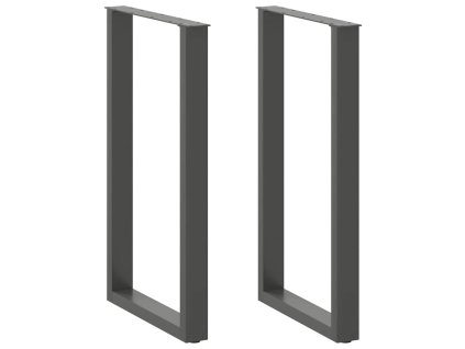 vidaXL Nohy barového stolu ve tvaru U 2 ks antracitové 60 x (100-101) cm ocelové