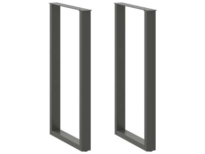 vidaXL Nohy barového stolu ve tvaru U 2 ks antracitové 60 x (110-111) cm ocelové