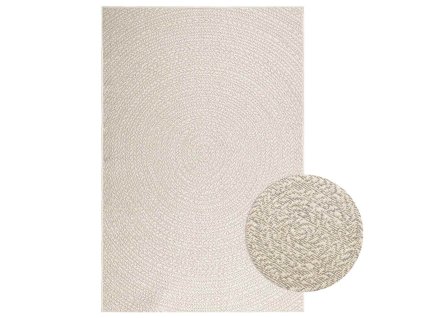 vidaXL Koberec ZIZUR krémová 140x200cm jutový vzhled interiér exteriér