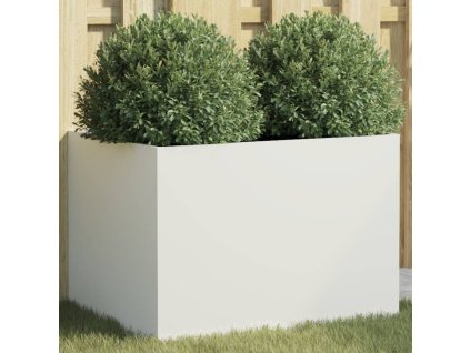 vidaXL Truhlík bílý 62 x 47 x 46 cm ocel