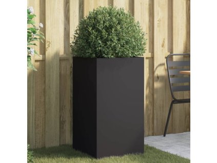 vidaXL Truhlík černý 42 x 38 x 75 cm ocel