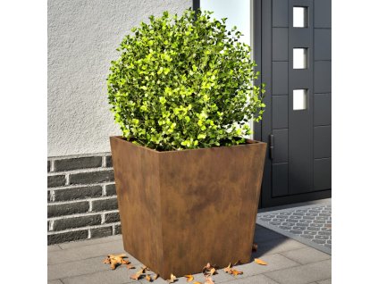 vidaXL Zahradní truhlíky 2 ks 50x50x50 cm povětrnostně odolná ocel