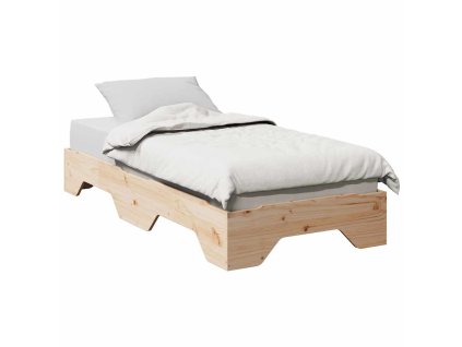 vidaXL Postel bez matrace stohovatelný 90x190 cm masivní dřevo