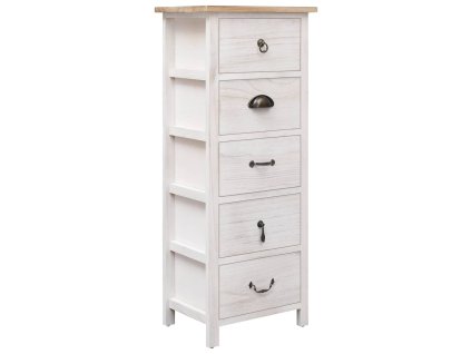 vidaXL Odkládací skříňka 35 x 25 x 87 cm dřevo pavlovnie