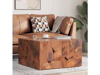 vidaXL Stoličky 4 ks hnědé 40x40x45 cm masivní teakové dřevo