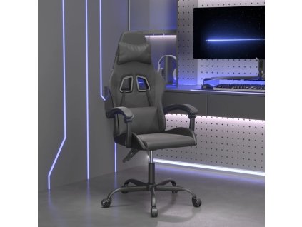 vidaXL Herní židle černá umělá kůže