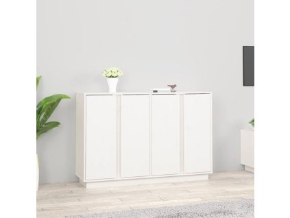 vidaXL Příborník bílý 120x35x80 cm masivní borové dřevo