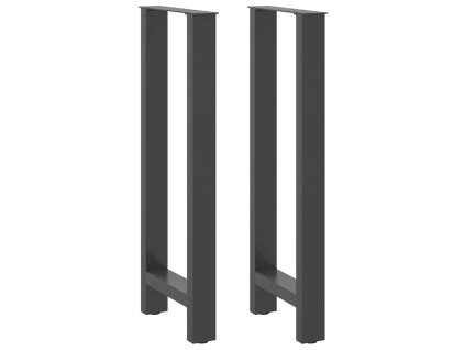 vidaXL Nohy k barovému stolu antracitové 2 ks 40 x (100-101) cm ocelové