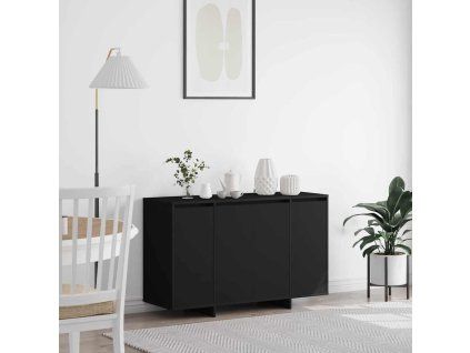 vidaXL Servírovací skříň Černá 120 x 41 x 75 cm Kompozitní dřevo