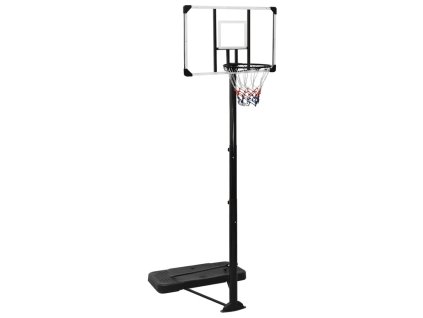 vidaXL Basketbalový koš s průhlednou deskou 256–361 cm polykarbonát
