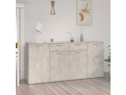 vidaXL Příborník betonově šedý 160 x 36 x 75 cm kompozitní dřevo