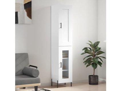 vidaXL Skříň highboard bílá 34,5 x 34 x 180 cm kompozitní dřevo