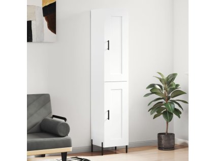 vidaXL Skříň highboard bílá 34,5 x 34 x 180 cm kompozitní dřevo