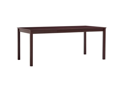 vidaXL Jídelní stůl tmavě hnědý 180 x 90 x 73 cm borové dřevo