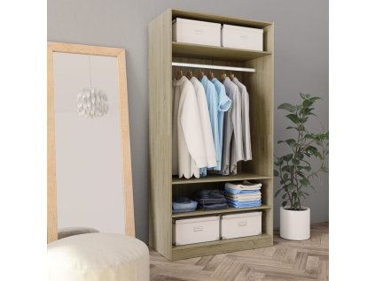 vidaXL Šatní skříň dub sonoma 100 x 50 x 200 cm kompozitní dřevo