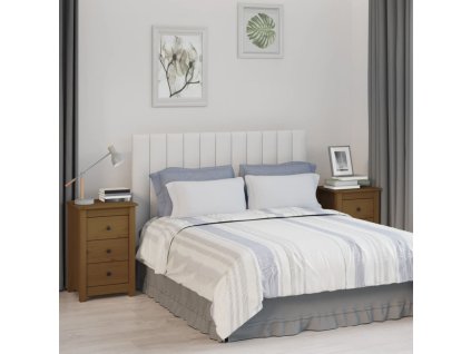 vidaXL Noční stolky 2 ks medově hnědé 40x35x61,5 cm masivní borovice