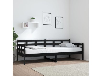 vidaXL Válenda černá masivní borové dřevo 80 x 200 cm