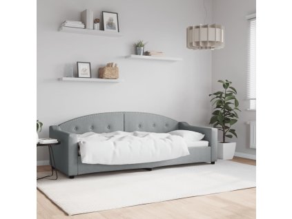 vidaXL Válenda světle šedá 80 x 200 cm textil