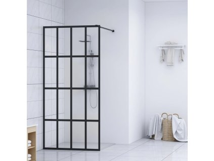 vidaXL Zástěna do průchozí sprchy čiré tvrzené sklo 100 x 195 cm