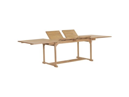 vidaXL Rozkládací zahradní stůl (180–280) x 100 x 75 cm masivní teak