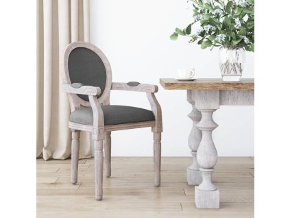 vidaXL Jídelní židle tmavě šedá 54 x 56 x 96,5 cm textil