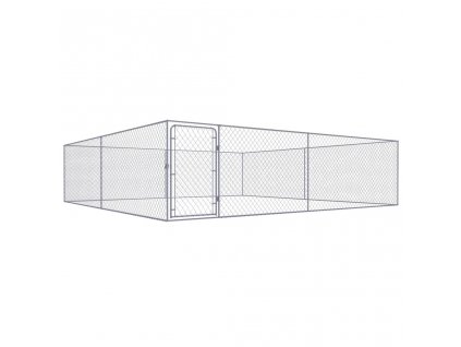 vidaXL Venkovní psí kotec pozinkovaná ocel 4 x 4 x 1 m