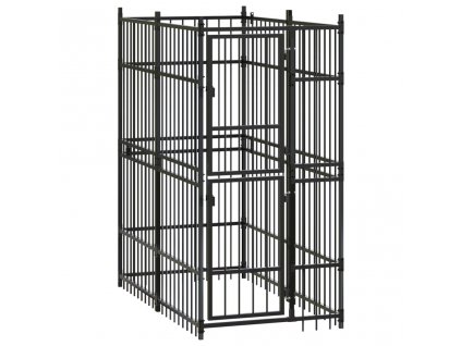 vidaXL Venkovní psí kotec ocel 1,84 m²