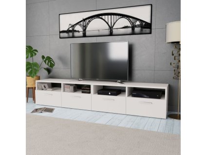 vidaXL TV skříňky 2 ks kompozitní dřevo 95 x 35 x 36 cm bílé