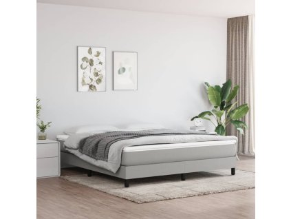 vidaXL Taštičková matrace světle šedá 160 x 200 x 20 cm textil