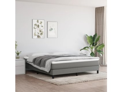 vidaXL Taštičková matrace tmavě šedá 180 x 200 x 20 cm textil