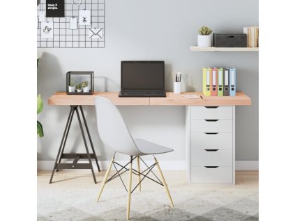 vidaXL Stolní deska 160x60x(2-6) cm neošetřený masivní dubové dřevo