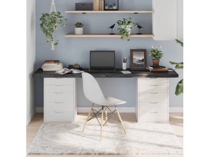 vidaXL Stolní deska tmavě hnědá 200x60x(2-6)cm ošetřený masivní dub