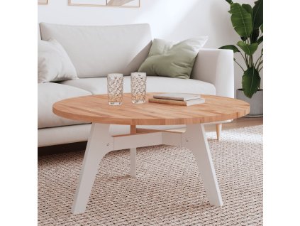 vidaXL Stolní deska Ø 90 x 2,5 cm kulatá masivní bukové dřevo