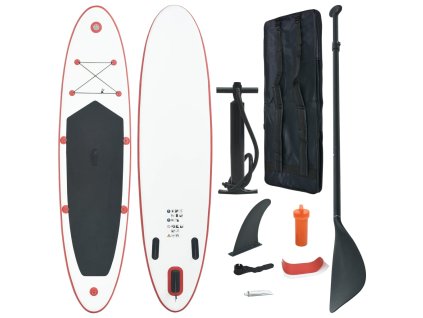 vidaXL Nafukovací Stand Up Paddleboard (SUP) červenobílý