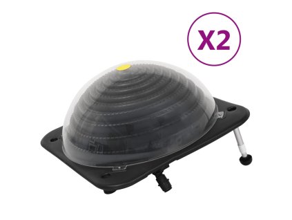 vidaXL Solární ohřívače bazénu 2 ks 75 x 75 x 36 cm HDPE hliník