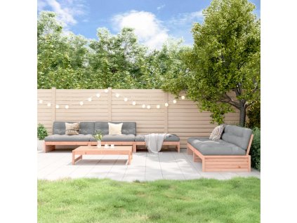 vidaXL 6dílná zahradní sedací souprava s poduškami masivní douglaska