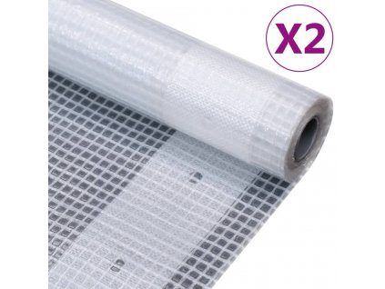 vidaXL Krycí plachty 2 ks 260 g/m² 3 x 15 m bílé